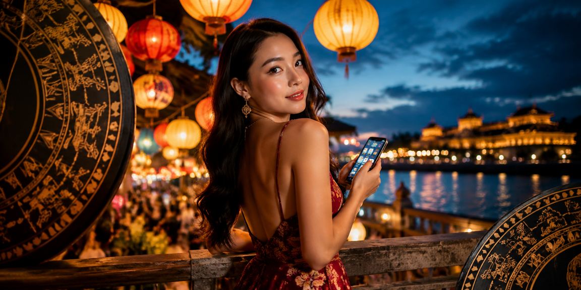 Người dùng trải nghiệm casino trực tuyến trên điện thoại tại chợ đêm Huế