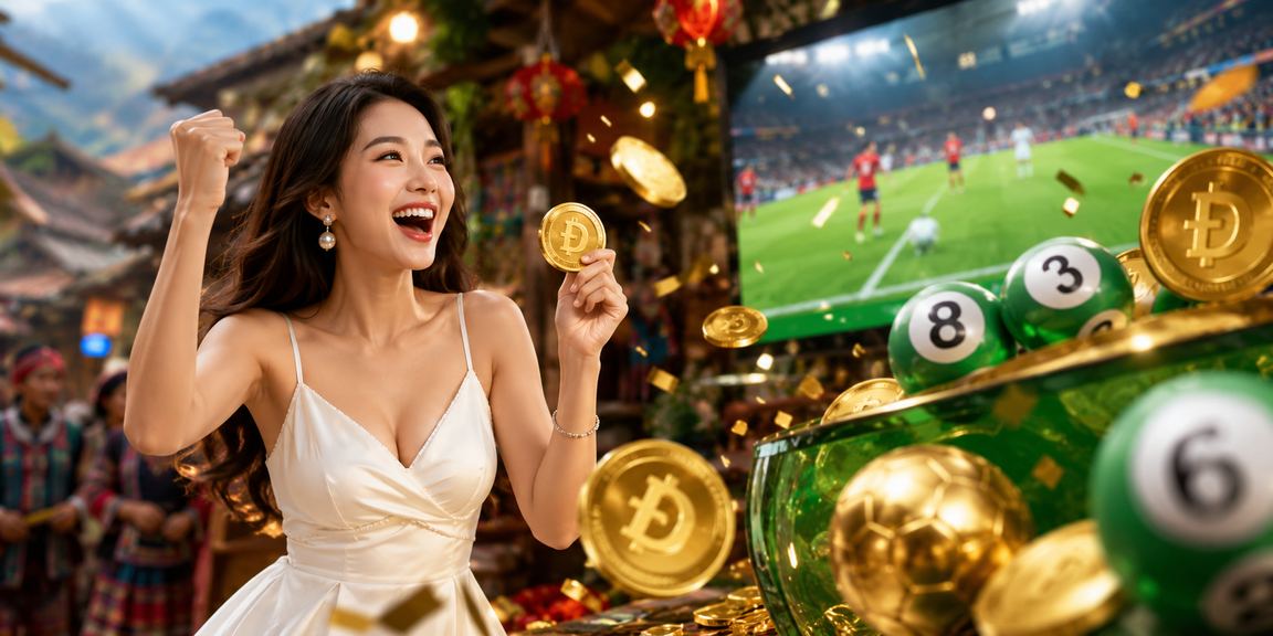 Cô gái Sapa sử dụng điện thoại theo dõi kết quả xổ số và cá cược trực tuyến